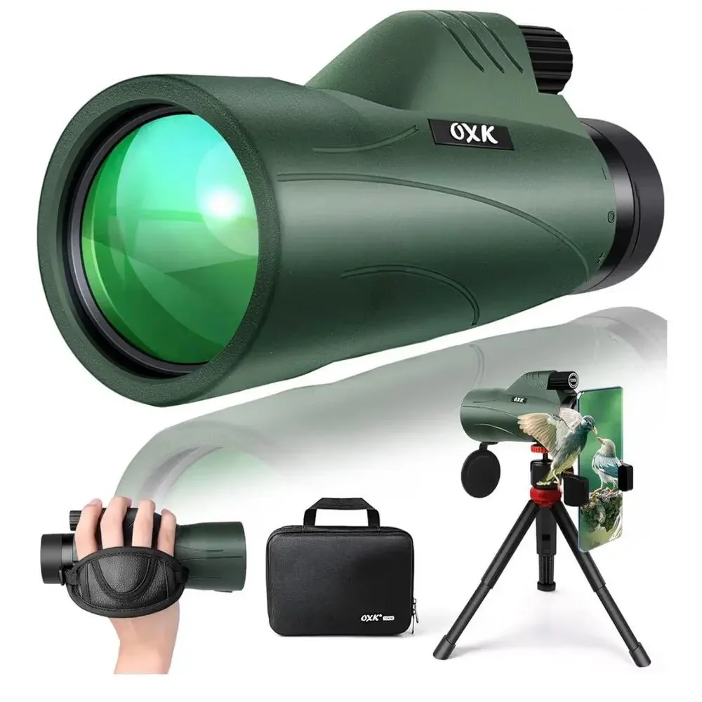New Sealed 12x56 High Power Monocular Telescope for Adults